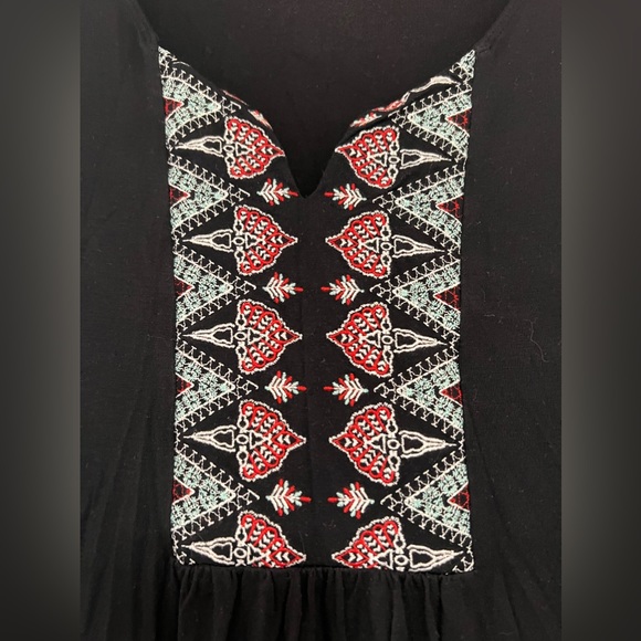 Style & Co Women's Embroidered High-Low Shift Dress, Black, Size S - Picture 3 of 7